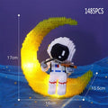 Quebra-cabeça 3D mini blocos astronauta