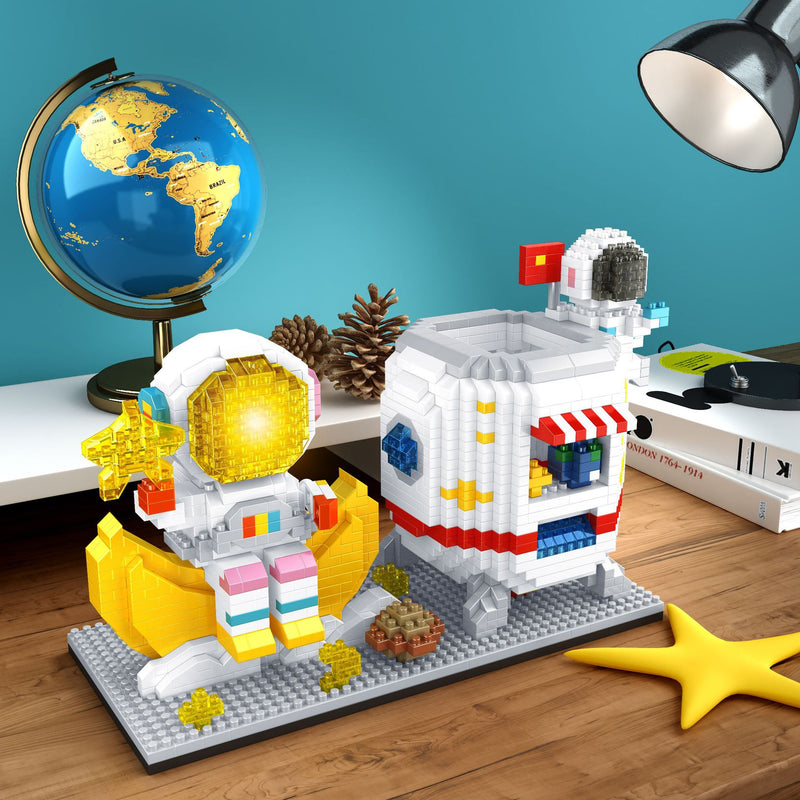 Quebra-cabeça 3D mini blocos astronauta