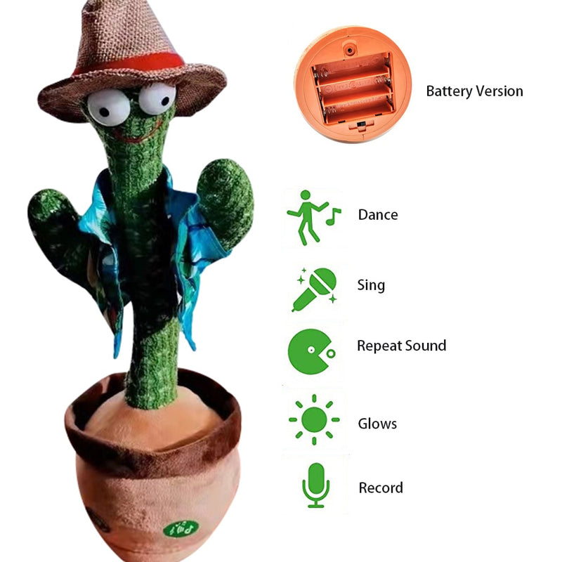 Cactus dançante:Dança, cantar, repetir, gravar, brilha  versão da bateria modelo P1
