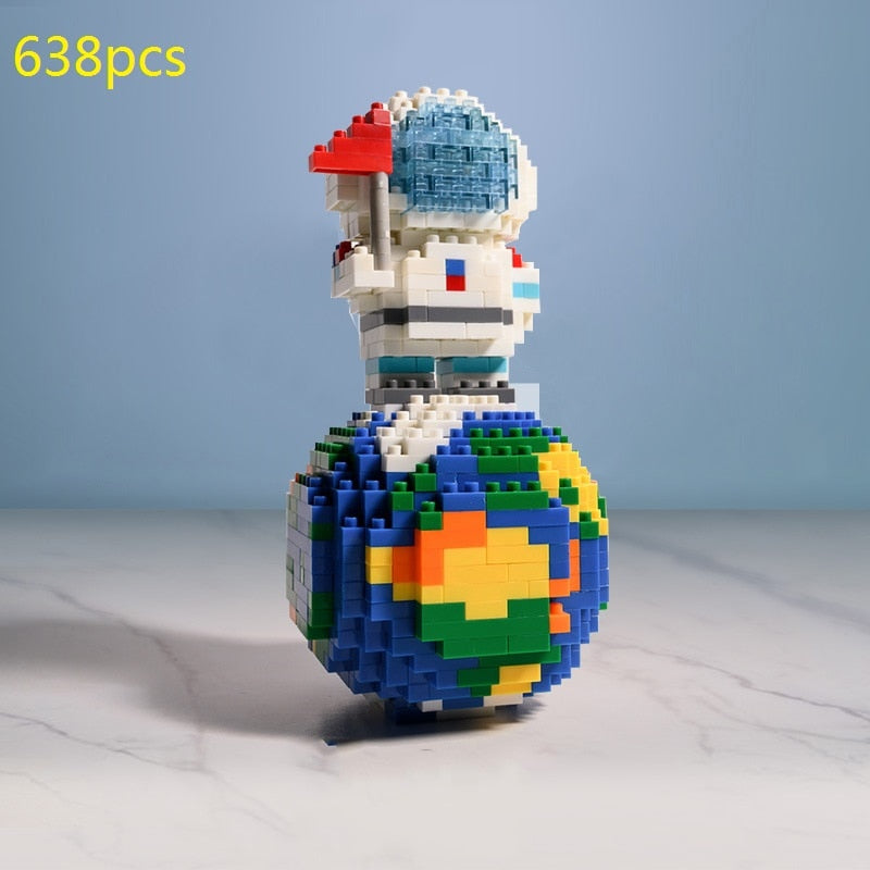 Quebra-cabeça 3D mini blocos astronauta