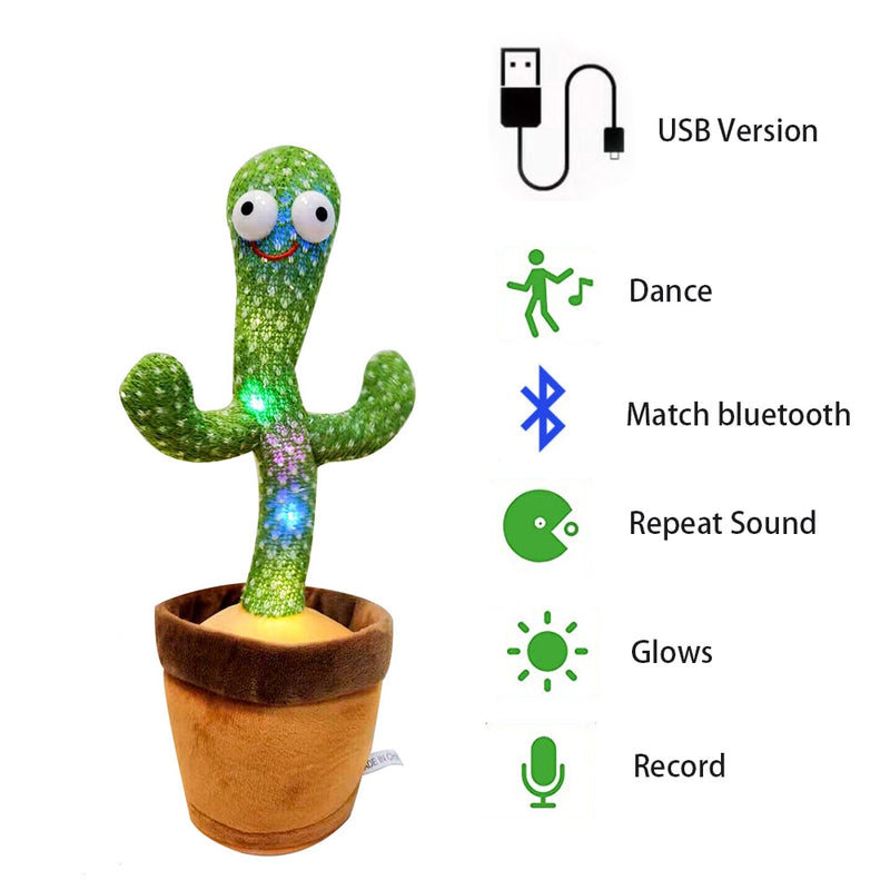 Cactus dançante versão USB dança repete grava