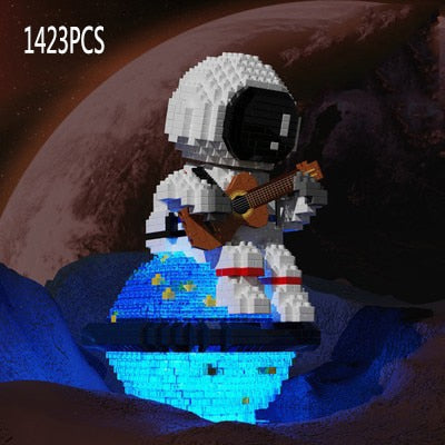 Quebra-cabeça 3D mini blocos astronauta