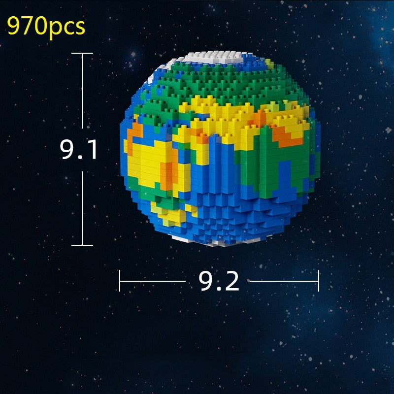 Quebra-cabeça 3D mini blocos astronauta