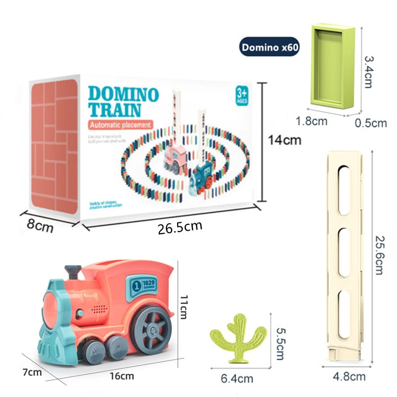 Trenzinho elétrico com dominó