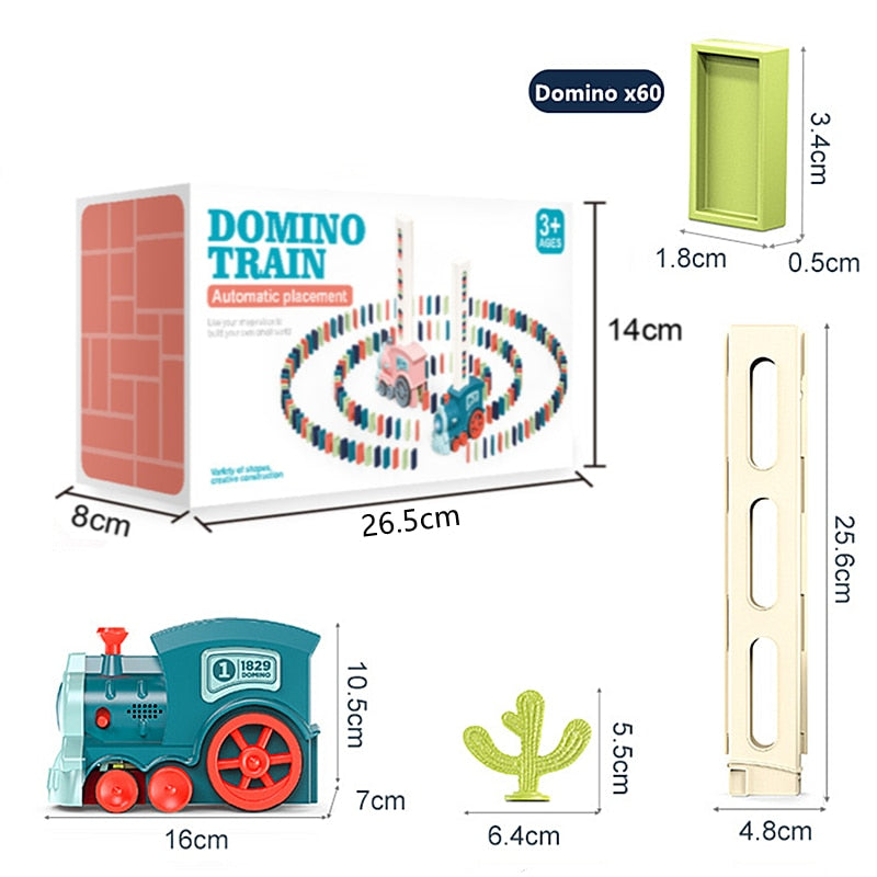 Trenzinho elétrico com dominó